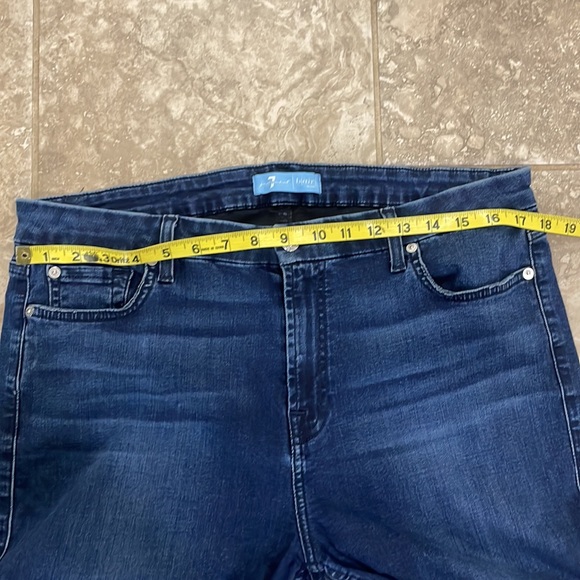 7 for all mankind Women’s B(Air) Authentic Denim Ankle Skinny Sz 34 - Picture 14 of 15